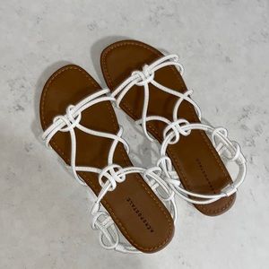 BRAND NEW white strap sandal